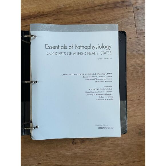 Essentials of Pathophysiology Edition 4 by Porth and Daspard - Picture 1 of 3